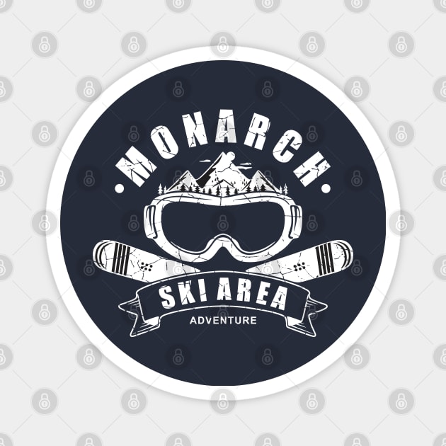 Monarch SKI AREA COLORADO Magnet by Niceartshop